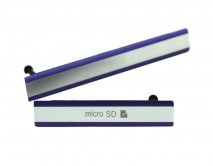 Заглушка SIM/SD Sony Xperia Z2 (D6502) фиолетовая (2 шт)