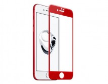 Защитное стекло iPhone 7/8 Plus 3D (тех упак) красный 