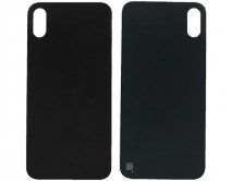 Задняя крышка (стекло) iPhone X черная 1 класс 