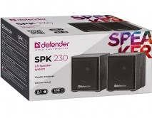 Акустическая 2.0 система Defender SPK-230 черный, 4 Вт, питание от USB, 65223