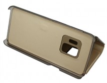 Чехол книжка Samsung G960F S9 Mirror золотой