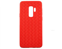 Чехол Samsung G965F S9+ плетеный красный