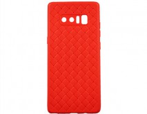 Чехол Samsung N950F Galaxy Note 8 плетеный красный 
