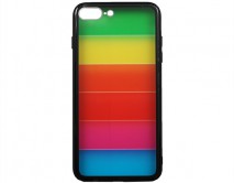 Чехол iPhone 7/8 Plus Rainbow Case (черный)