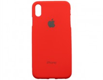 Чехол iPhone XS Max Яблоко красный