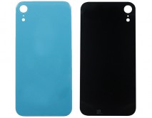 Задняя крышка (стекло) iPhone XR синяя 1кл