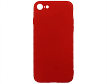 Чехол iPhone 7/8/SE 2020 пластик (красный) 