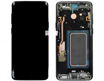 Дисплей Samsung G965F Galaxy S9 Plus + тачскрин + рамка черный (AMOLED LCD Оригинал/Замененное стекло)