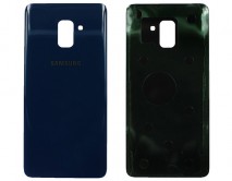 Задняя крышка Samsung A730F A8+ (2018) синий 1кл