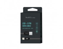 Кабель BoraSCO Lightning - USB черный, 1м, 34451