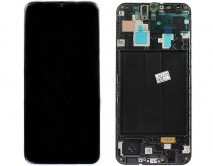 Дисплей Samsung A305F Galaxy A30 + тачскрин + рамка черный (GH82-19202A) (Service Pack 100%)
