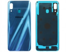 Задняя крышка Samsung A205F A20/A305F A30 синяя 1 класс (Для установки на A30 необходимо немного доработать отверстие под сканер отпечатка)
