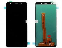 Дисплей Samsung A750F Galaxy A7 (2018) + тачскрин черный (Копия - OLED)