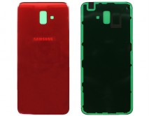 Задняя крышка Samsung J610F J6+ (2018) красная 1 класс 