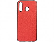 Чехол Samsung A20/A30/M10s Экокожа (красный)
