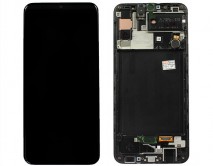Дисплей Samsung A307FN Galaxy A30s + тачскрин + рамка черный (GH82-21190A) (Service Pack 100%)