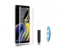 Защитное стекло Samsung G770F Galaxy S10 Lite 3D Full прозрачное с клеем и UV лам