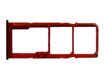 Держатель SIM Samsung A51/A71 (2 SIM) красный 