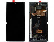 Дисплей Samsung N970F Galaxy Note 10 + тачскрин + рамка черный (AMOLED LCD Оригинал/Замененное стекло)