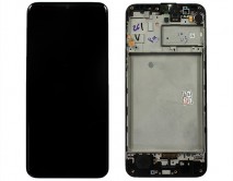 Дисплей Samsung M315F Galaxy M31 + тачскрин + рамка черный (GH82-22405A) (Service Pack 100%)