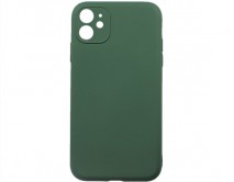 Чехол iPhone 11 Microfiber (темно-зеленый) 