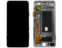 Дисплей Samsung G975F Galaxy S10 Plus + тачскрин + рамка черный (GH82-18849A) (Service Pack 100%)