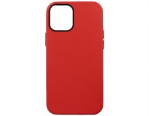 Чехол iPhone 12 Mini Leather Case без лого, красный