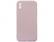 Чехол iPhone X/XS Силикон Matte 2.0mm (пурпурный)