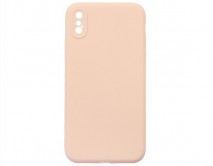 Чехол iPhone X/XS Силикон Matte 2.0mm (розовый песок) 