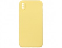 Чехол iPhone XS Max Силикон Matte 2.0mm (желтый) 