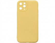 Чехол iPhone 11 Pro Силикон Matte 2.0mm (желтый) 