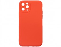 Чехол iPhone 11 Pro Силикон Matte 2.0mm (красный коралл) 