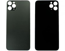 Задняя крышка (стекло) iPhone 11 Pro Max (c увел. вырезом) зеленая 1 класс 