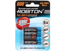 Аккумулятор AAA Robiton R03 4-BL 600mAh, цена за 1 упаковку