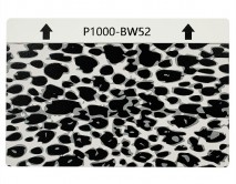 Защитная плёнка текстурная на заднюю часть Леопард (Черная, BW52) 