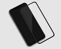 Защитное стекло iPhone XS Max/11 Pro Max Silicone Edge черное