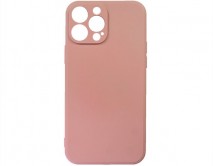 Чехол iPhone 13 Pro Max Microfiber (розовый) 