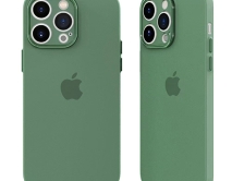Чехол iPhone 12 TPU Ultra-Thin Matte (темно-зеленый)