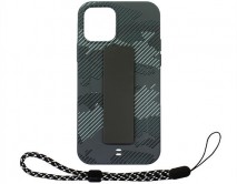 Чехол iPhone 11 Pro Камуфляж с держателем (серый)