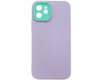 Чехол iPhone 12 BICOLOR (фиолетовый) 