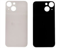 Задняя крышка (cтекло) iPhone 13 Mini (с увел. вырезом) розовая 1 класс