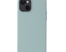 Чехол iPhone 13 Mini Liquid Silicone MagSafe FULL (зеленый камень) 