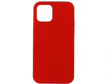 Чехол iPhone 12/12 Pro SC Full Плетеный (красный)
