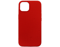 Чехол iPhone 13 SC Full Плетеный (красный)
