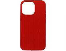 Чехол iPhone 13 Pro SC Full Плетеный (красный)