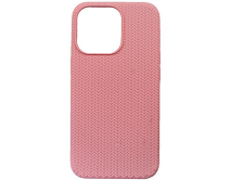 Чехол iPhone 13 Pro SC Full Плетеный (розовый)