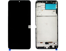 Дисплей Samsung A325F Galaxy A32 + тачскрин + рамка черный (Копия OLED) 