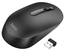 Беспроводная мышь HOCO GM14 Platinum, черный, подключение 2.4G, 1200DPI, 3D клавиши 