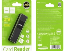 CardReader Hoco HB20 Mindful 2-in-1 USB3.0, черный