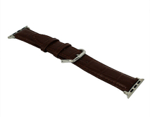 Ремешок Watch Series 38mm/40mm/41mm Crocodile Leather коричневый